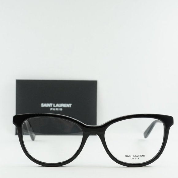 💯 NEW SAINT LAURENT SL504 001 WOMENS BLACK EYEGLASSES - Picture 2 of 11